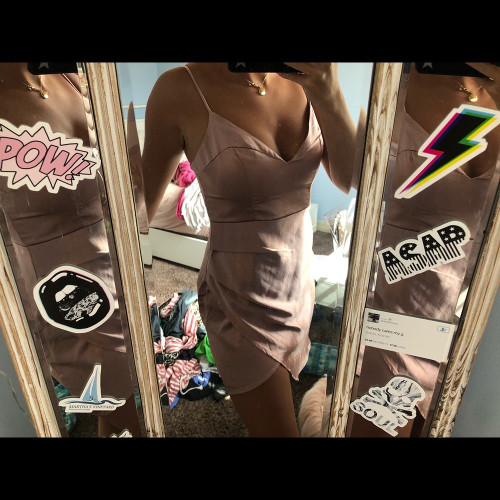 pink champagne dress